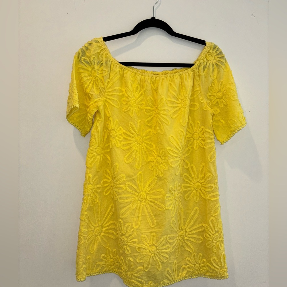 Yellow mini dress